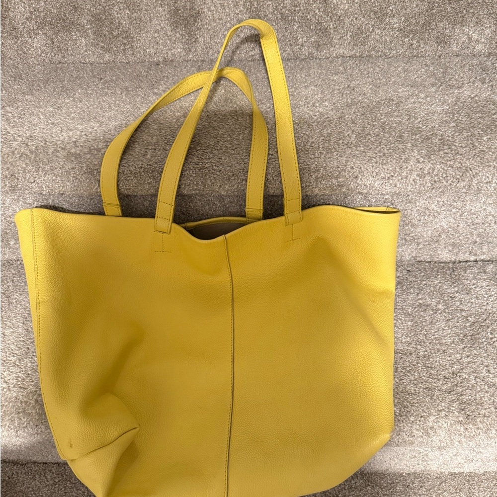 Anthropologie Sunny Yellow Tote Bag